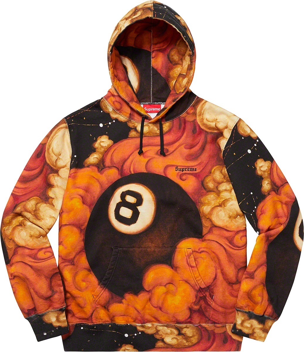 Martin Wong/Supreme 8-Ball Hooded Sweatshirt